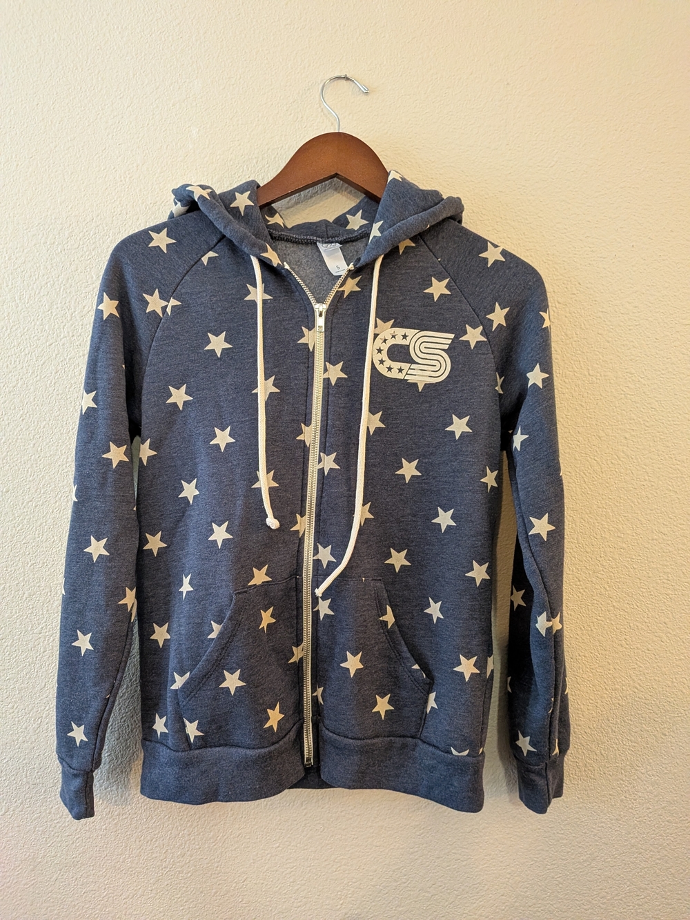 Chris Stapleton Official Tour Merch Star Pattern Adrian Eco-Fleece Zip Hoodie S